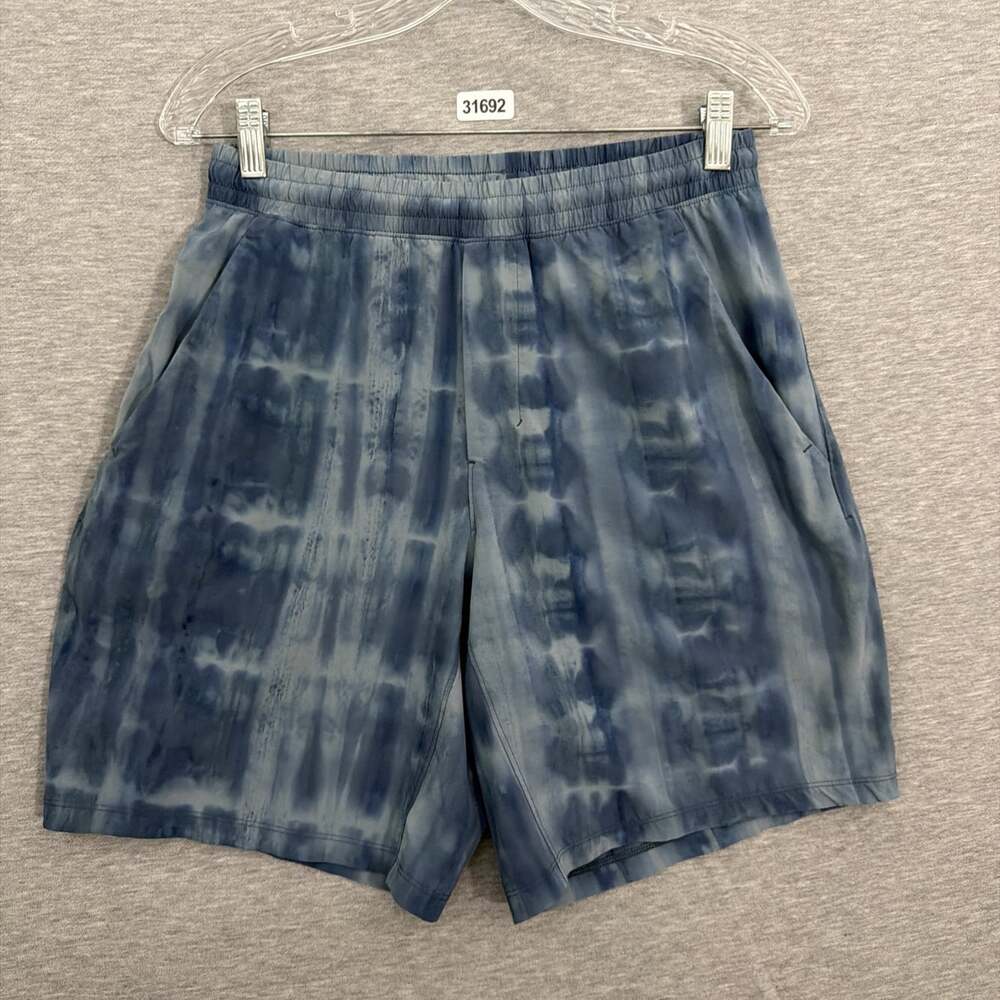Lululemon Men’s Size Medium Polyester Tie Dye 8" Linerless Pace Breaker Shorts
